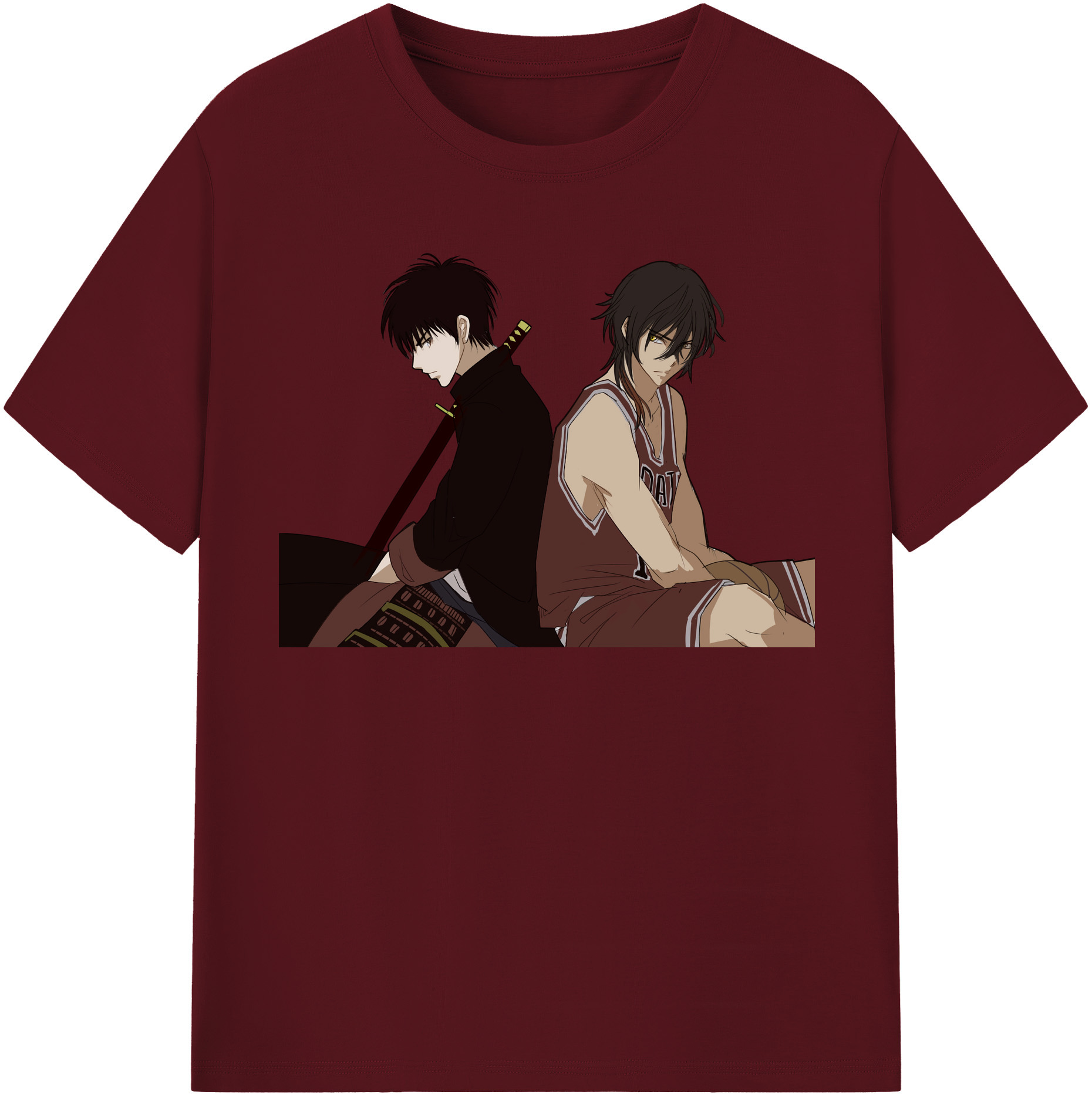 SLAM DUNK／スラムダンク 綿100％半袖Tシャツ（フロントプリント）